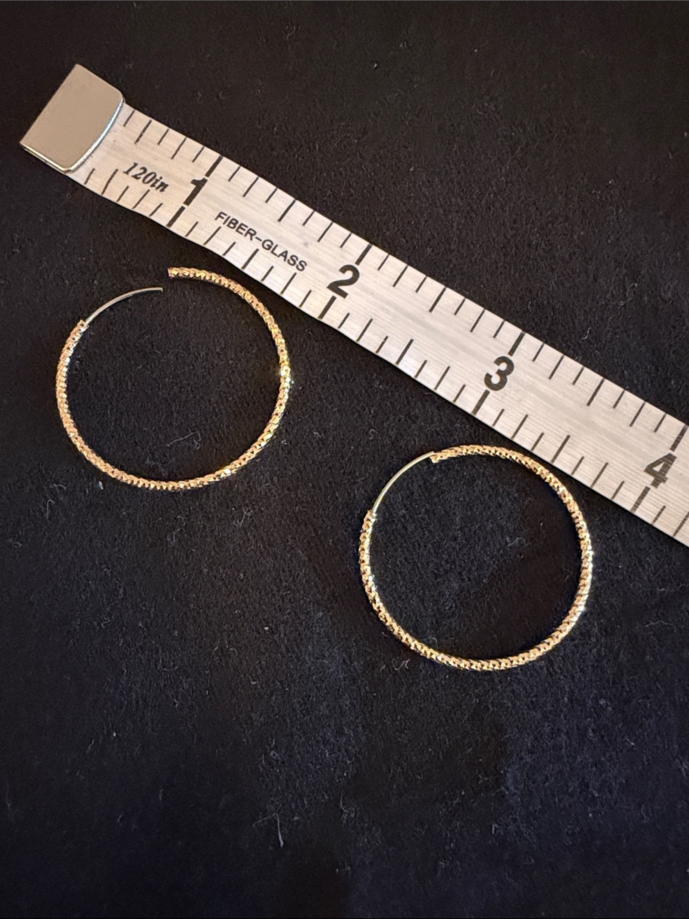 Textured Gold Hoop Earrings for Women